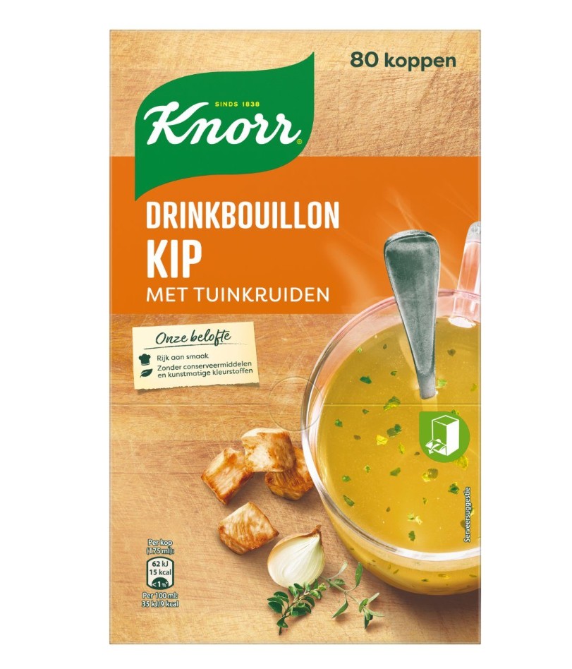 Knorr Drinkbouillon Kip Met Tuinkruiden 80zk